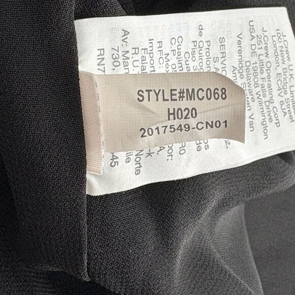 Madewell Georgette Ruffle Collar Smocked Top Size S Black Floral Sheer Sleeves - Picture 8 of 11